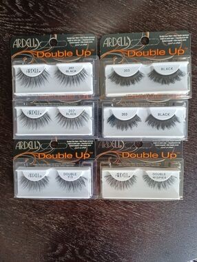 Ardell Set Of 6 Black Dramatic Double Up False Eyelashes